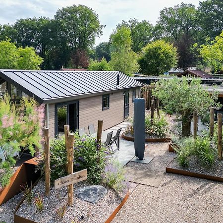Modern Ingericht Chalet Op Groen Park Op De Veluwe Epe Exterior photo