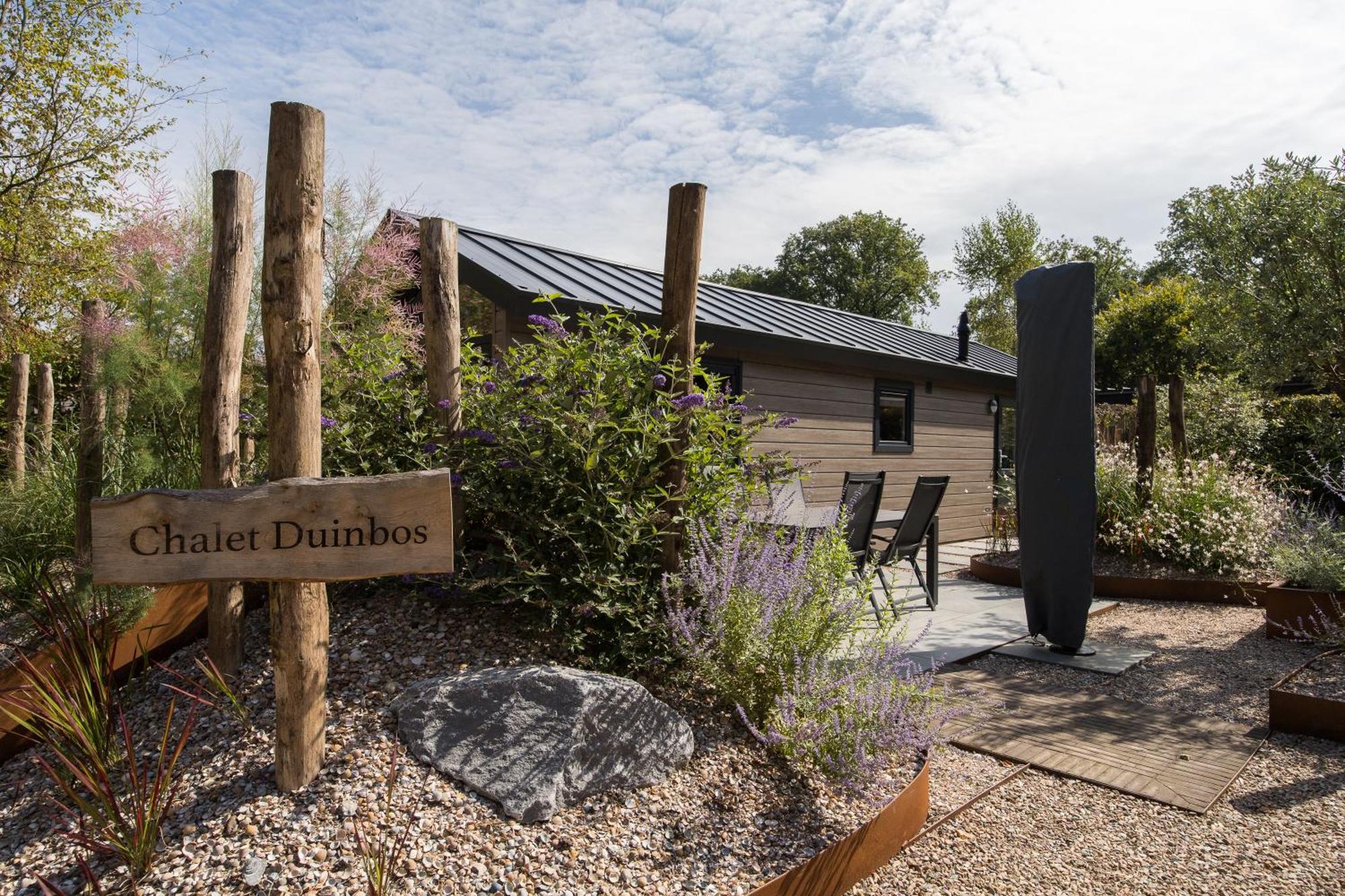 Modern Ingericht Chalet Op Groen Park Op De Veluwe Epe Exterior photo